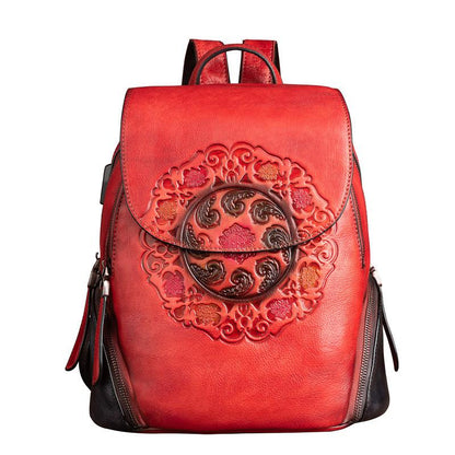 Bagzy Blossom: A Leather Backpack. - BagzyBag