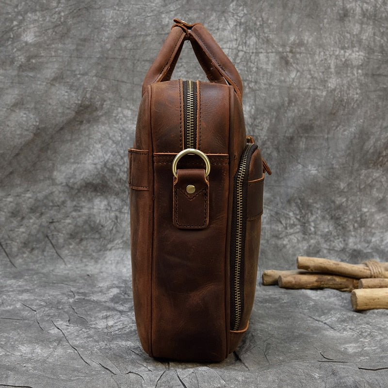 Bagzy Ruggard: Vintage Leather Briefcase - BagzyBag