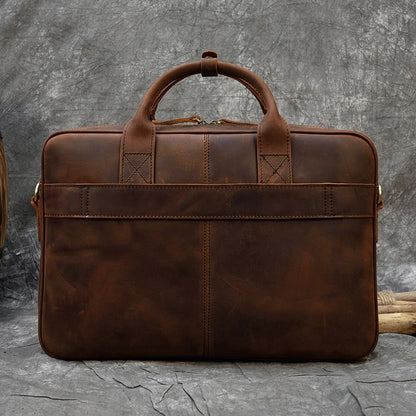 Bagzy Ruggard: Vintage Leather Briefcase - BagzyBag