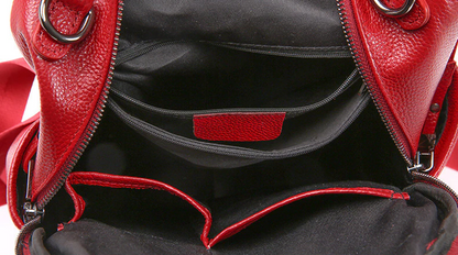 Bgazy LeatherLuxe: Leather Backpack - BagzyBag