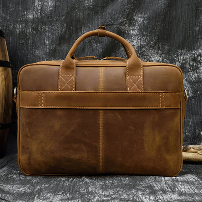 Bagzy Ruggard: Vintage Leather Briefcase - BagzyBag